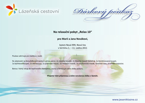 Dárkové poukazy
